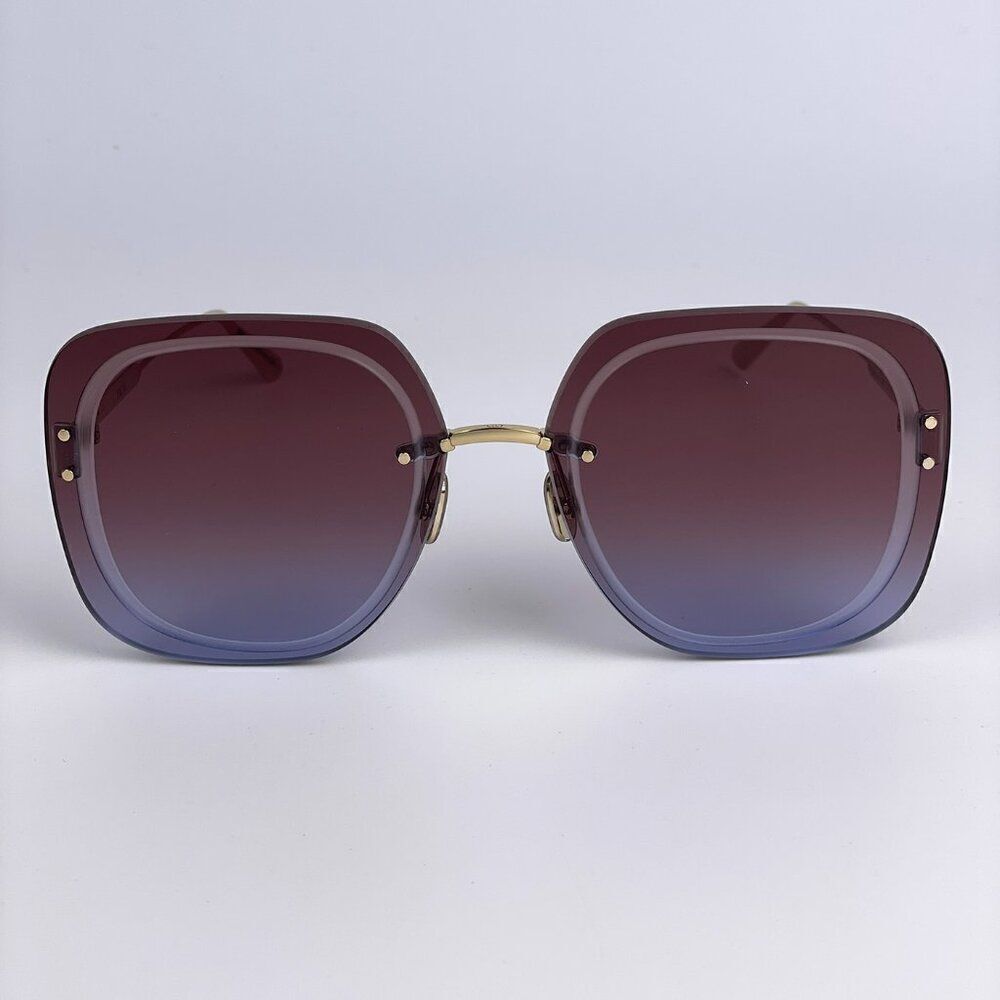 NEW Dior ULTRADIOR SU B0D2 Burgundy Gold Brown Women Square Oversized Sunglasses